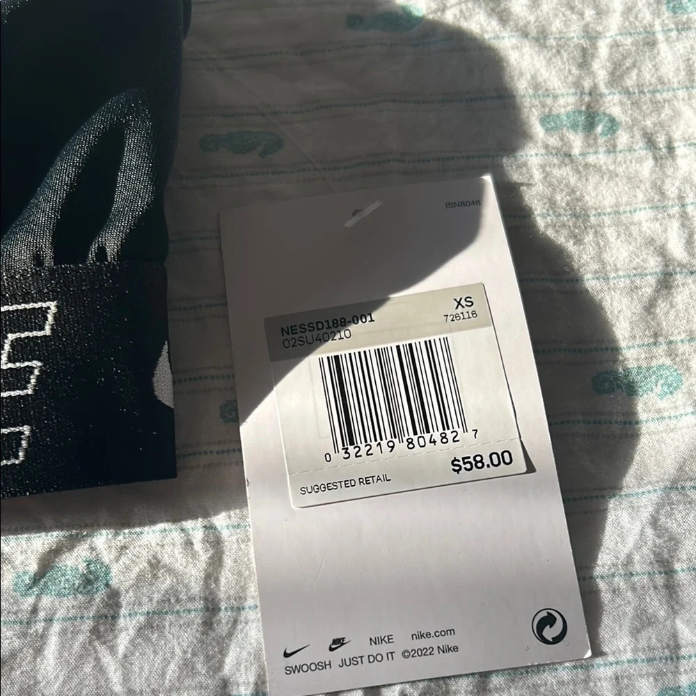 Nike Black and White Sports Bra